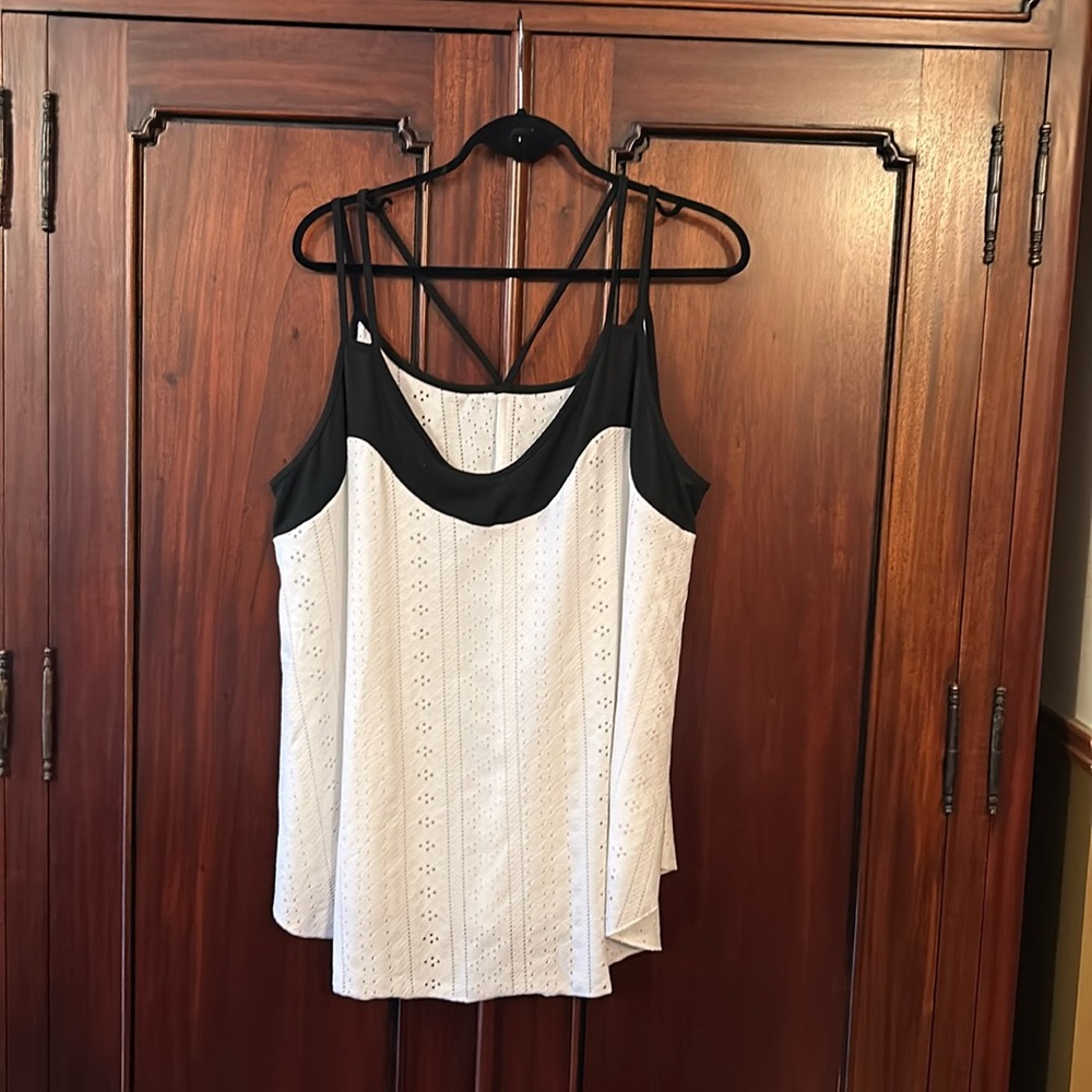 Black and white tank